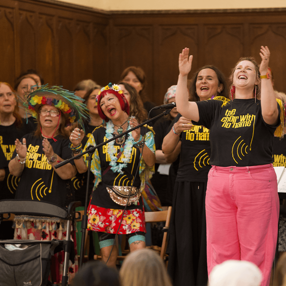 choir with no name singing