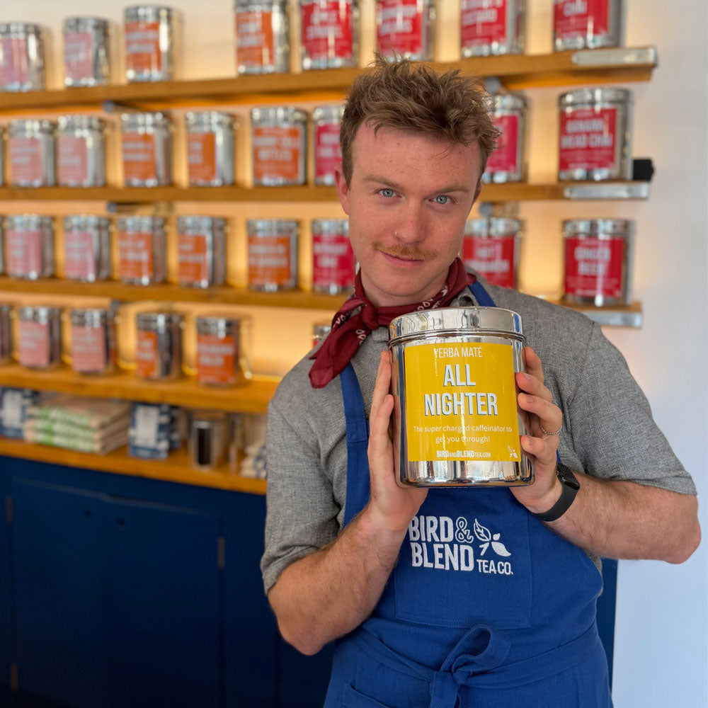 london camden store manager holding all nighter tea