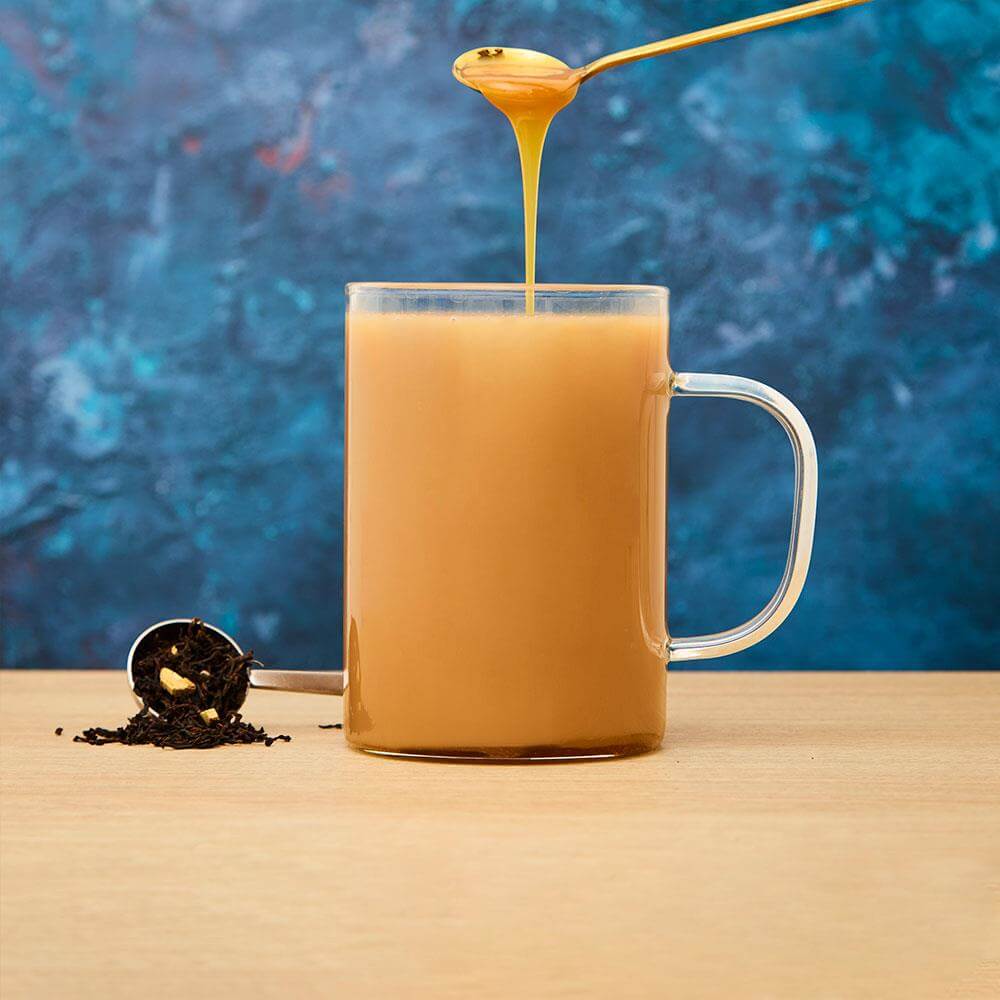 Caramel Earl Grey hot tea