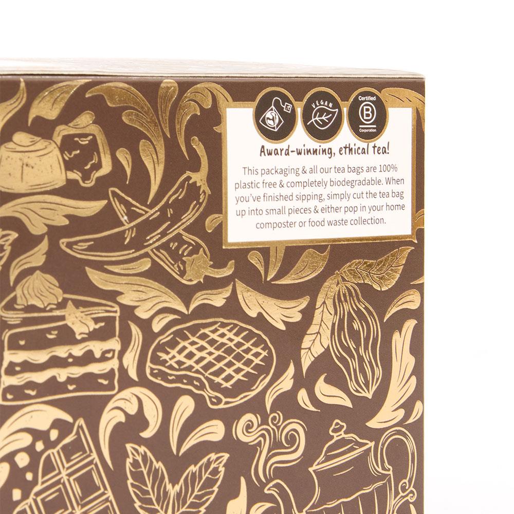 chocolate tea cube packaging information