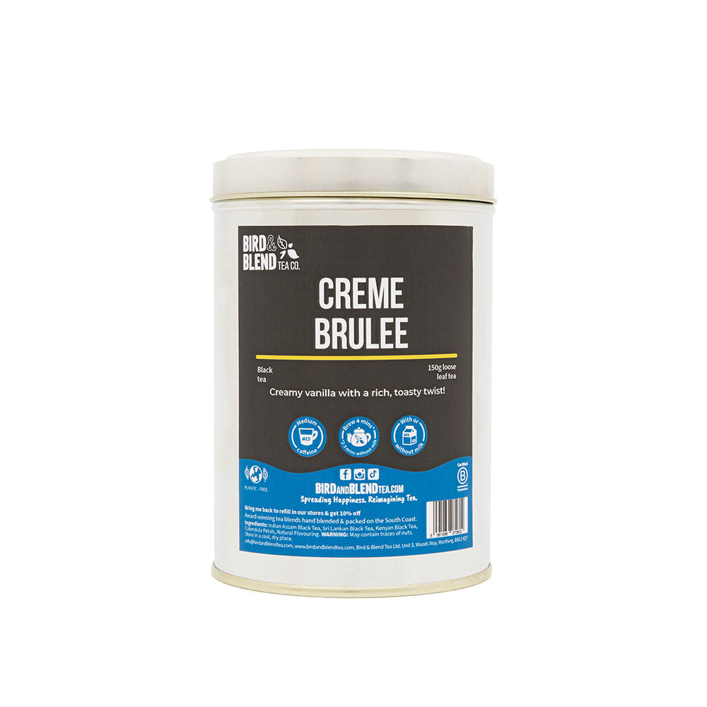 creme brulee 150g silver tin