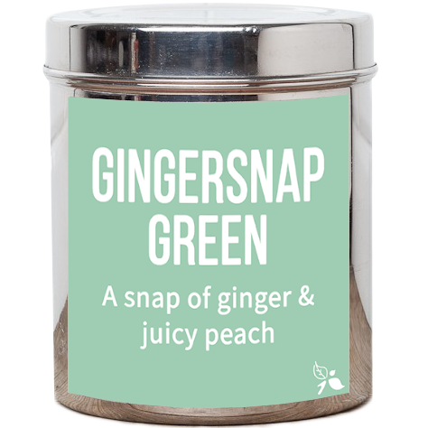 gingersnap green tea tin