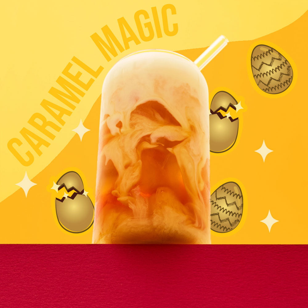 golden egg easter tea iced