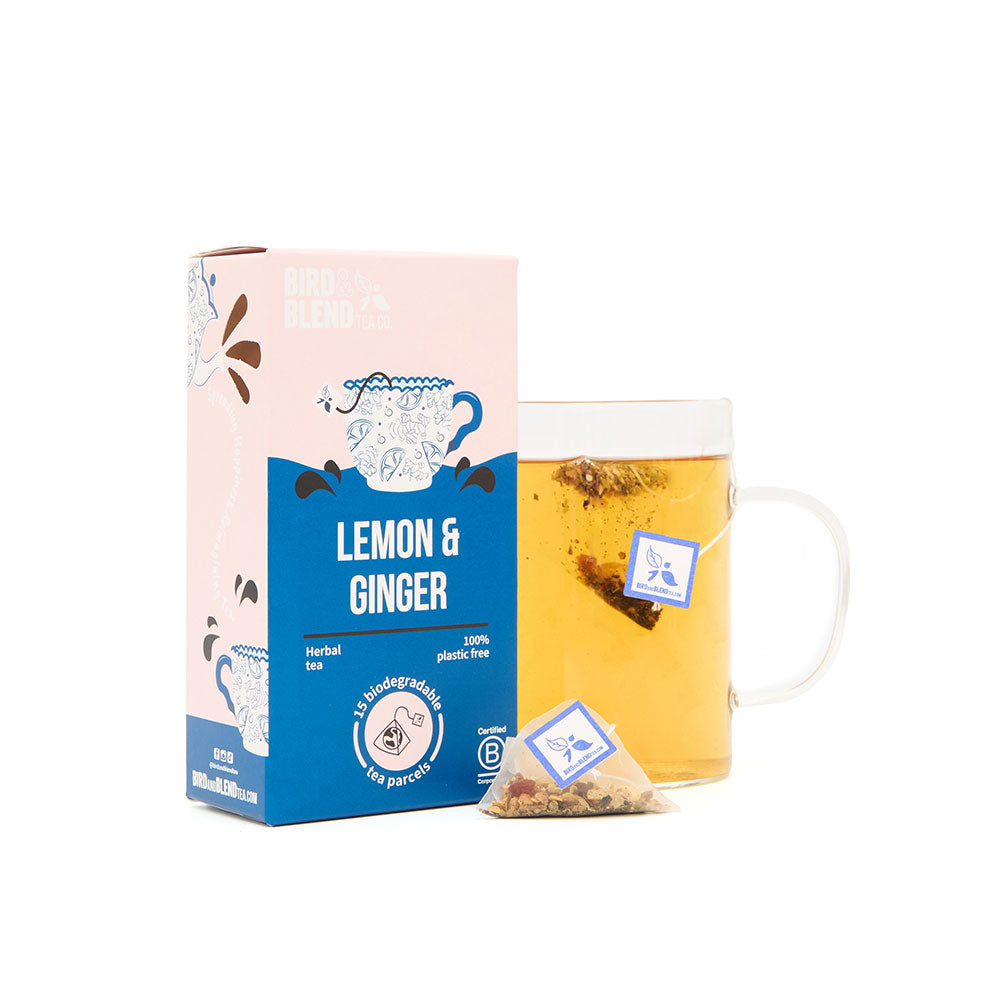 lemon ginger 15 parcels tea bags