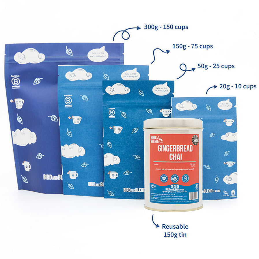 Gingerbread Chai loose leaf tea options