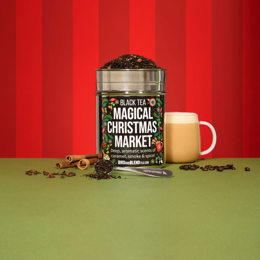 magical christmas market tea tin and flavour profile
