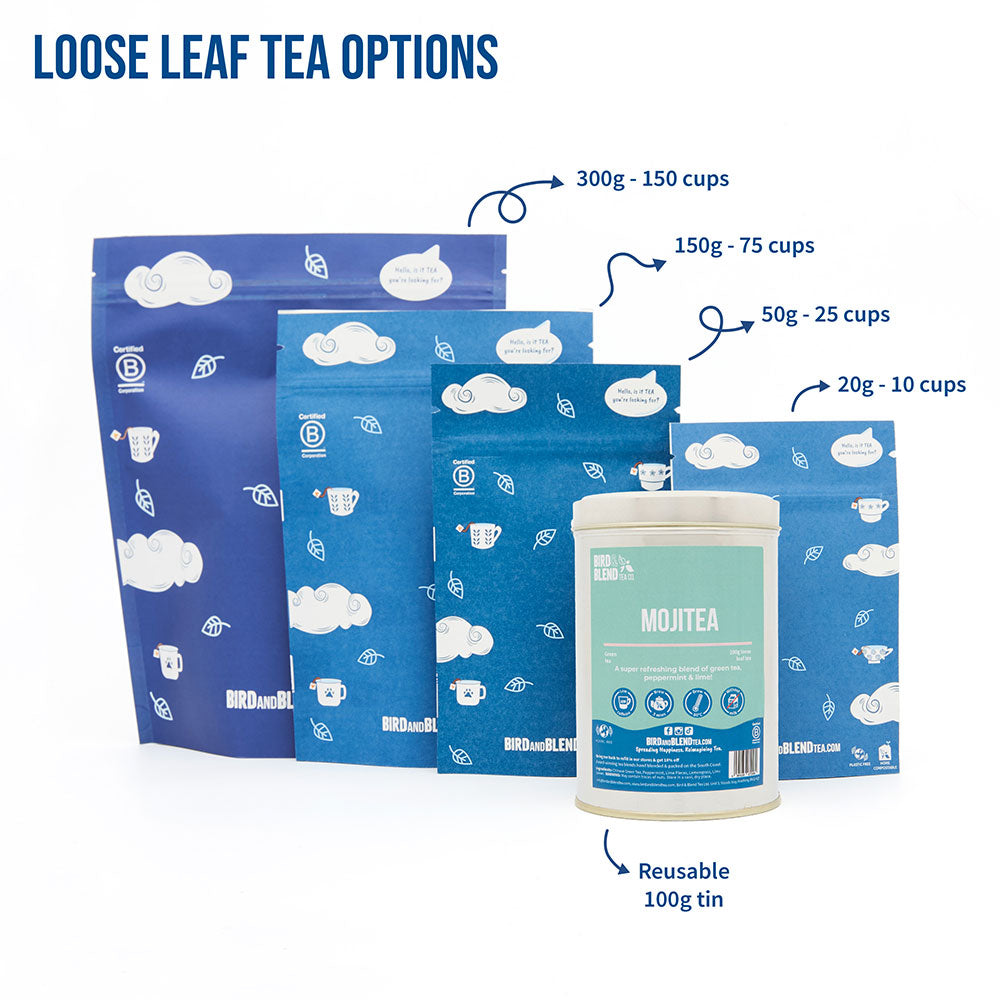 mojitea loose leaf tea options