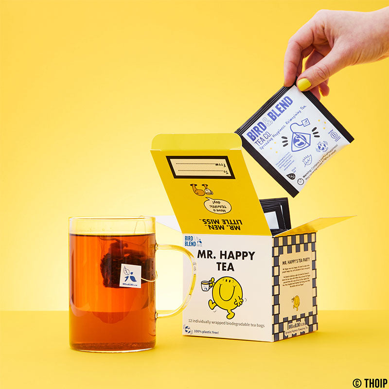 mr happy tea cube open