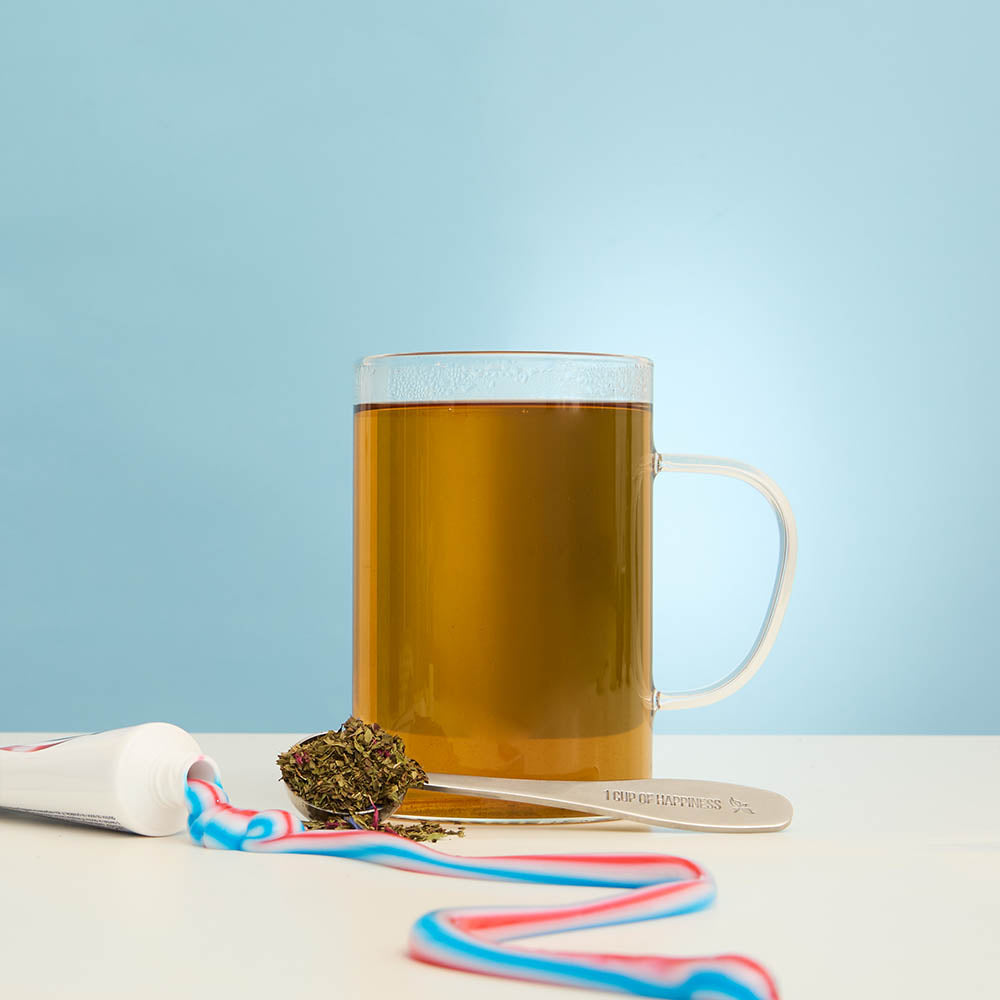 spearmint toothpaste hot tea