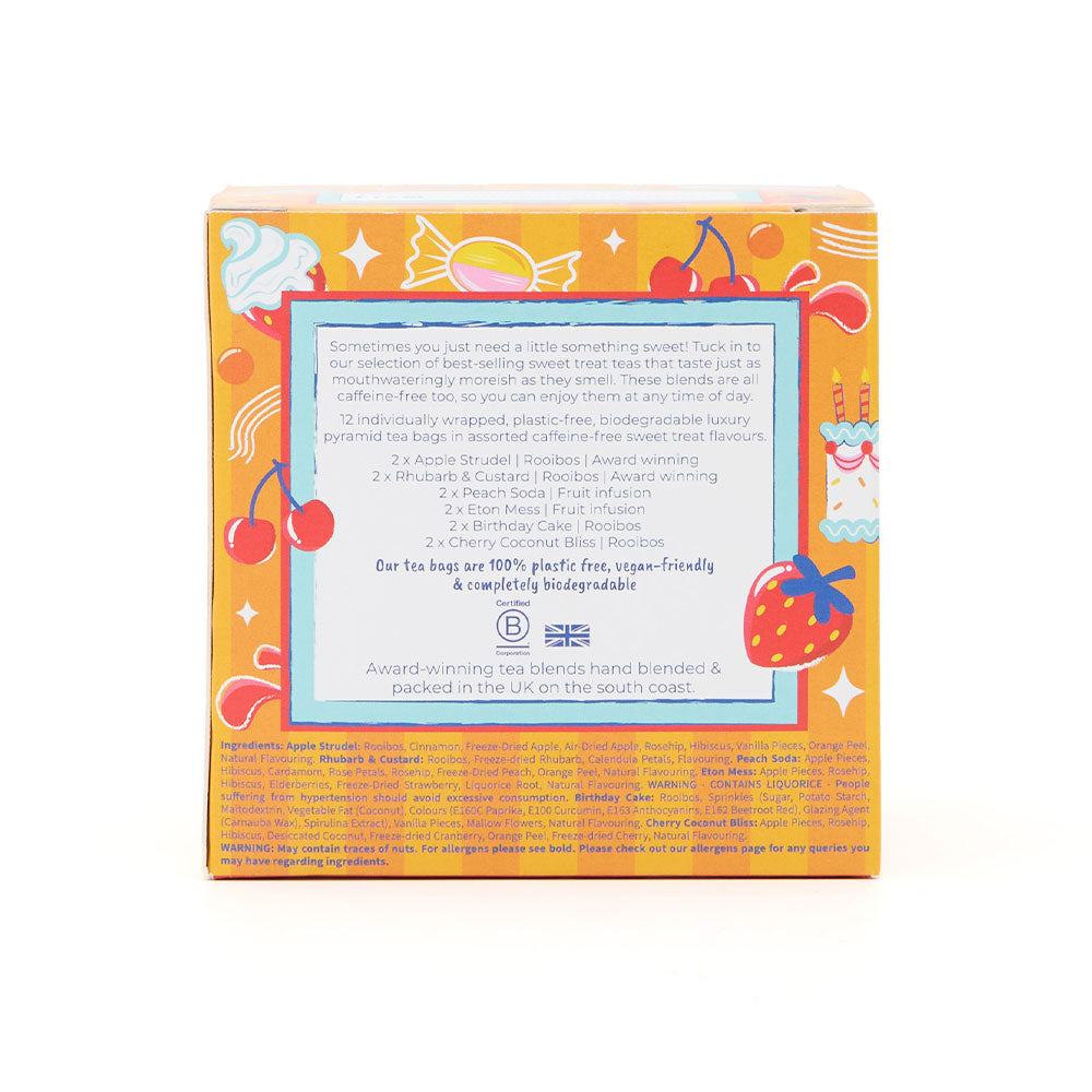 sweet treat tea cube back of packaging