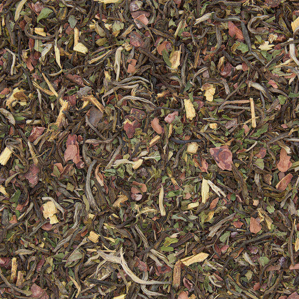 white choc mint flat lay