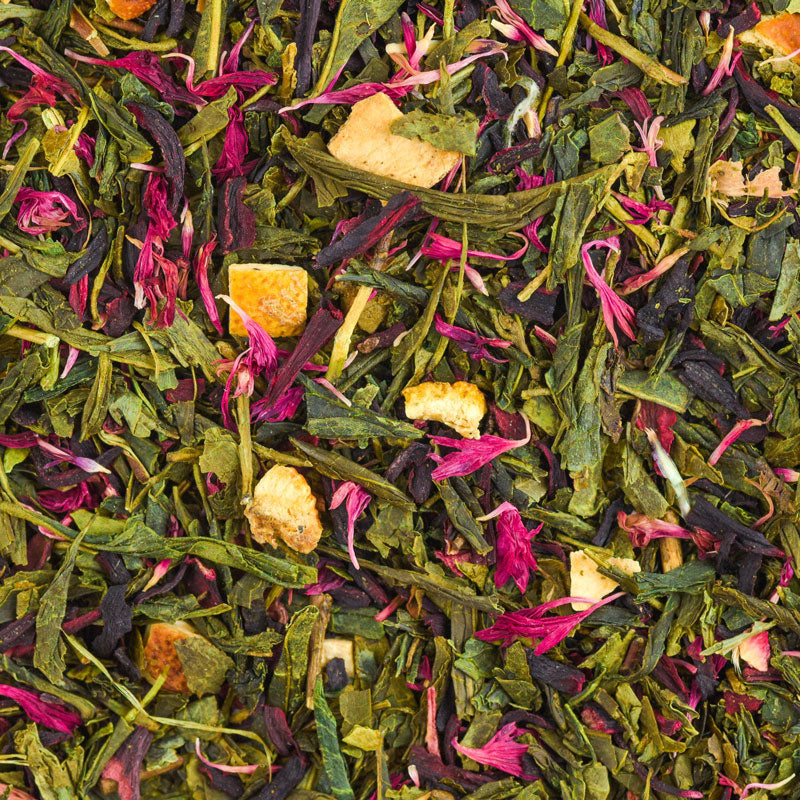 Pink Grapefruit Green Loose Leaf Tea
