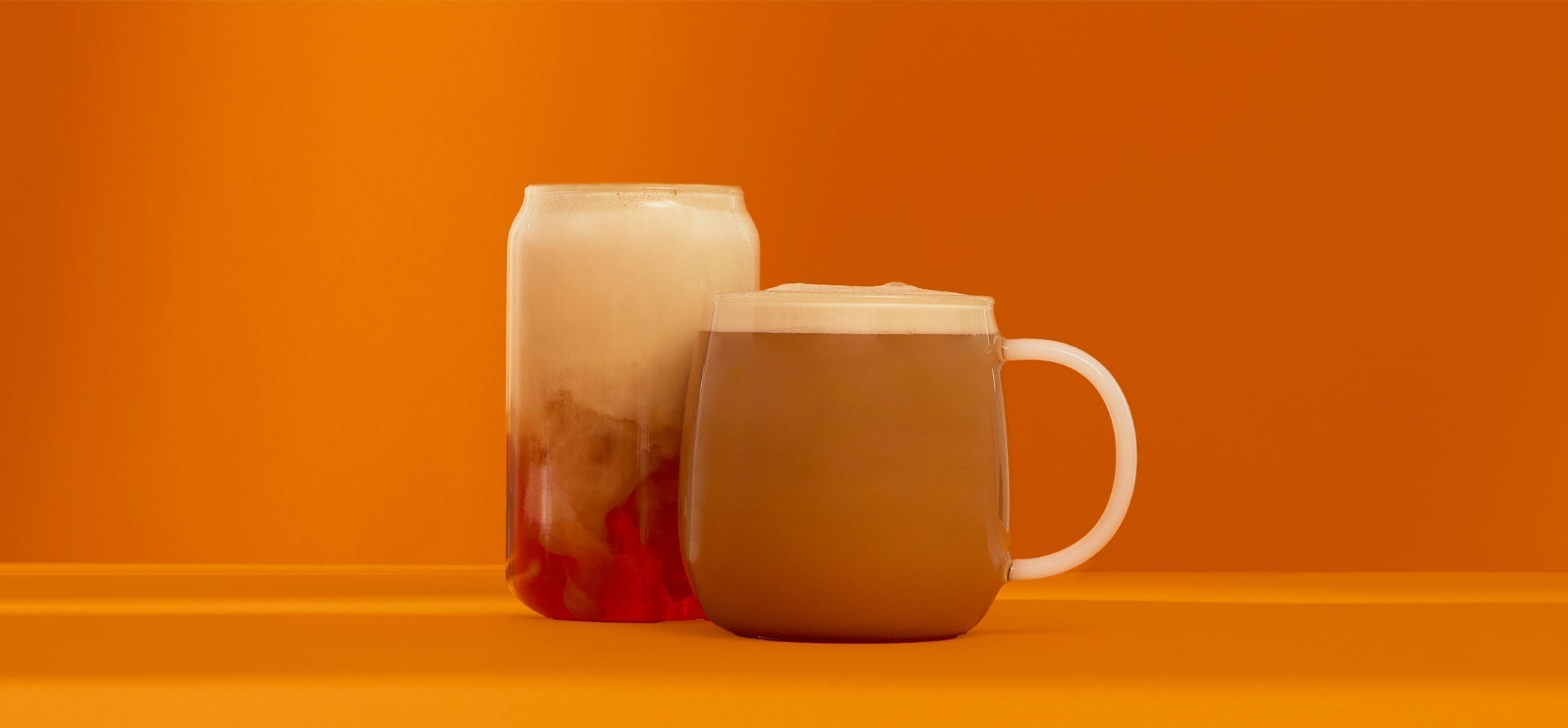 Spiced Pumpkin Chai iced and hot 