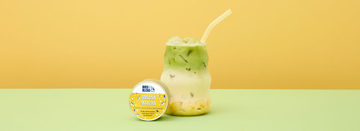 Iced Banana Matcha Latte