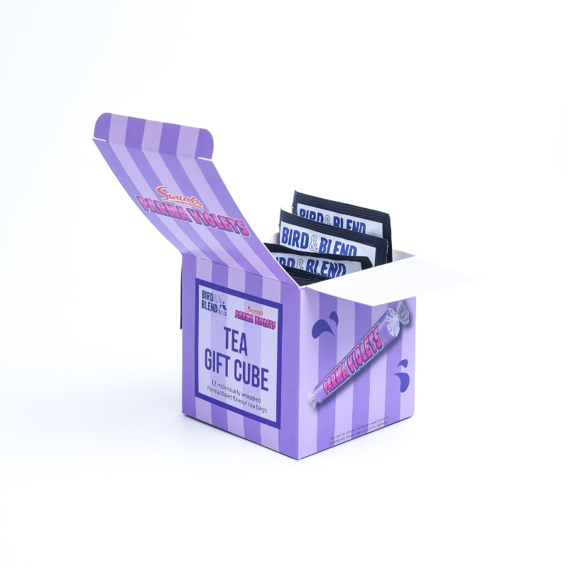 Parma Violet Swizzels Tea Gift Cube Inside