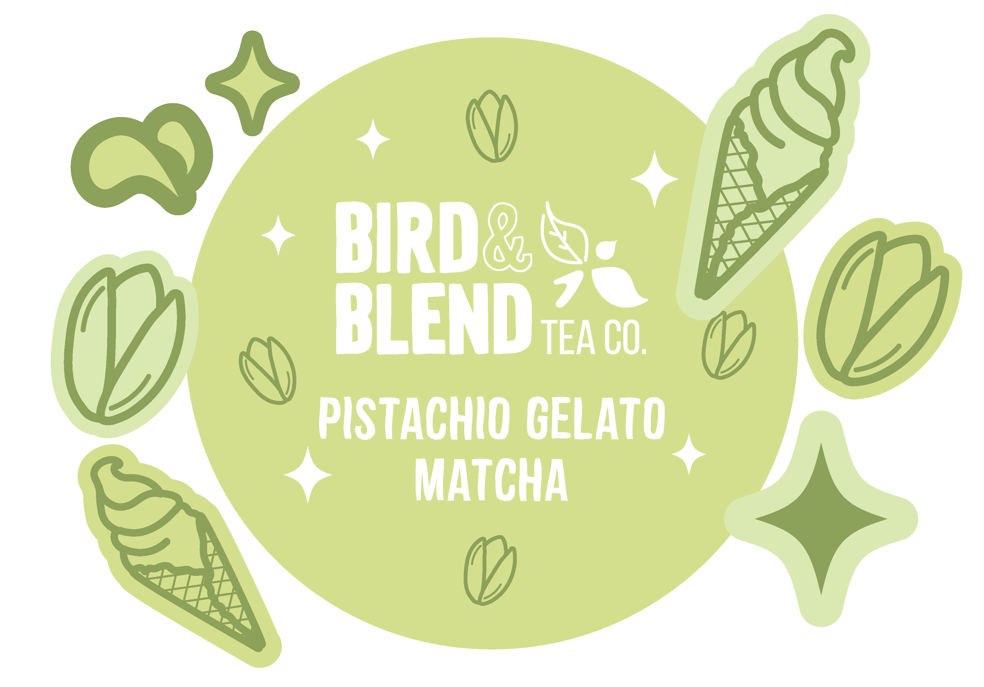 Pistachio Gelato Matcha Tea Digital