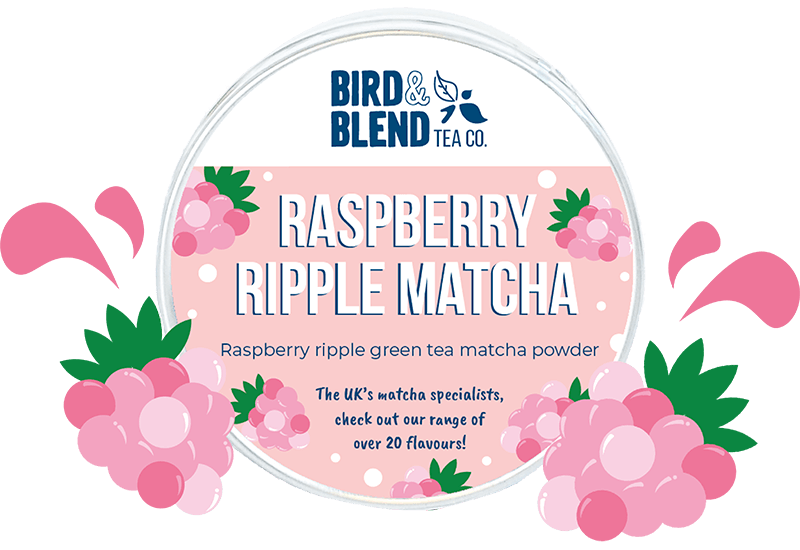 raspberry ripple flavoured matcha ingredients