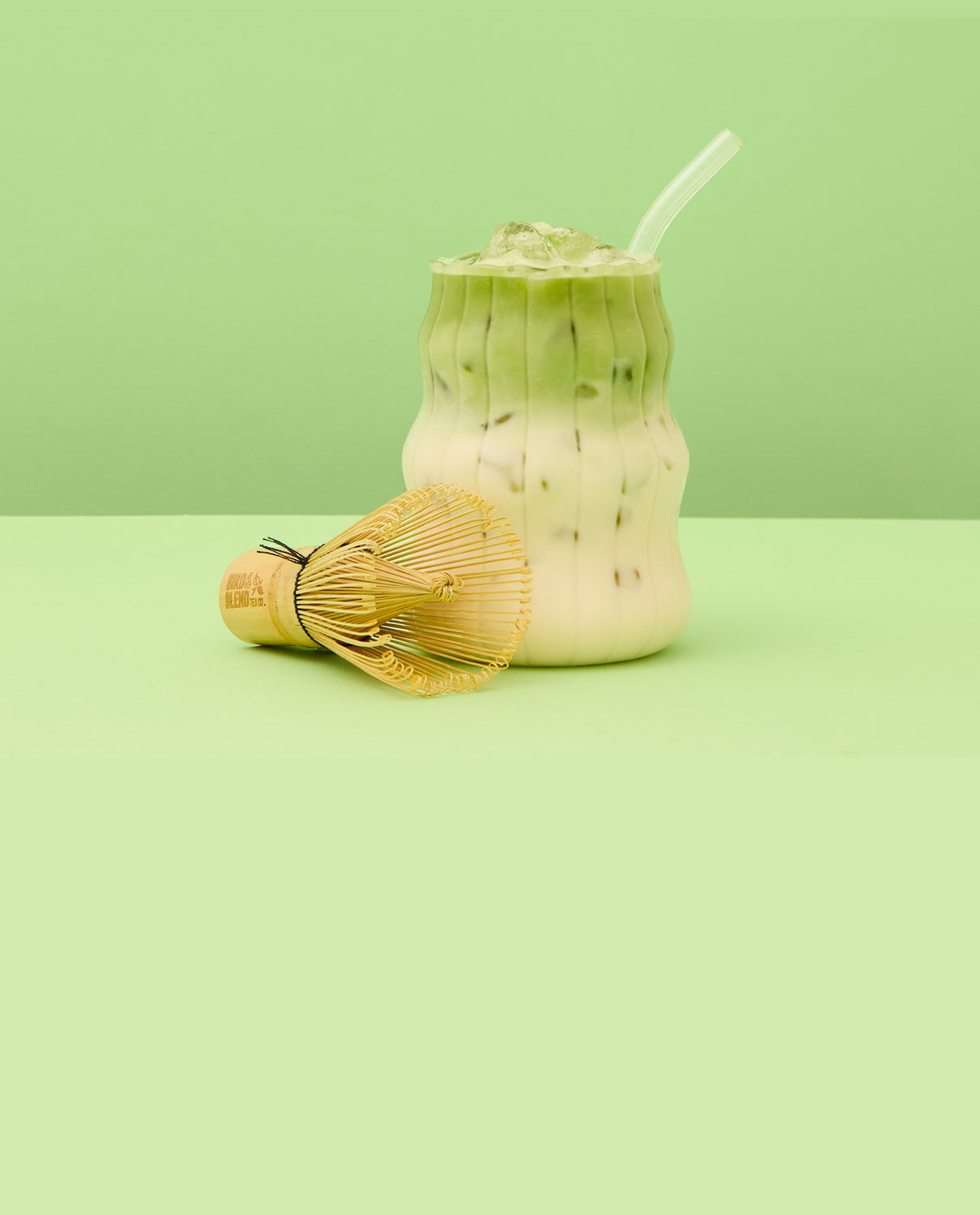 iced summer matcha drink