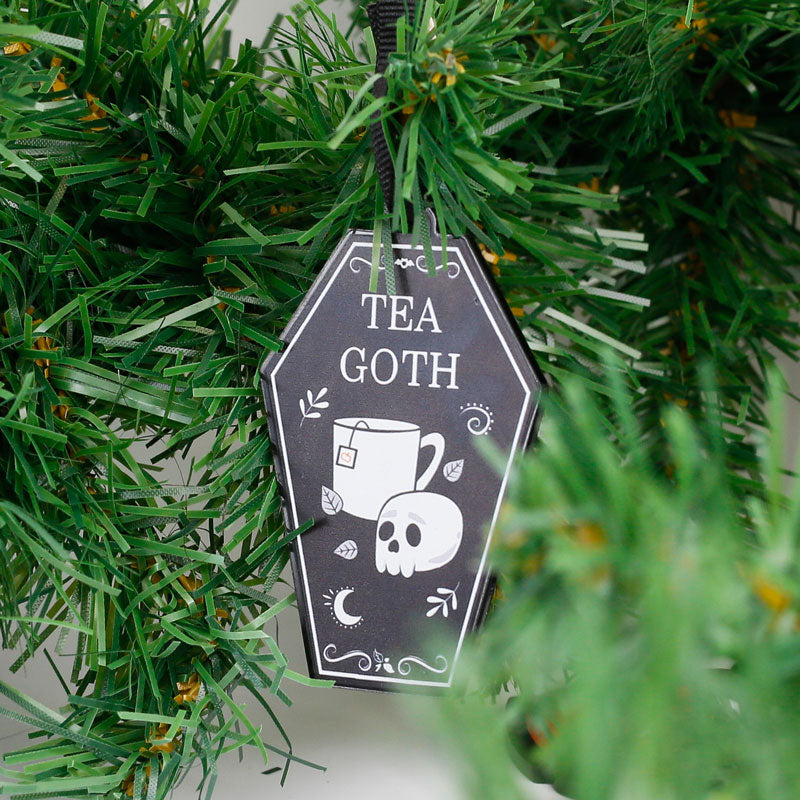 tea goth christmas tree decoration