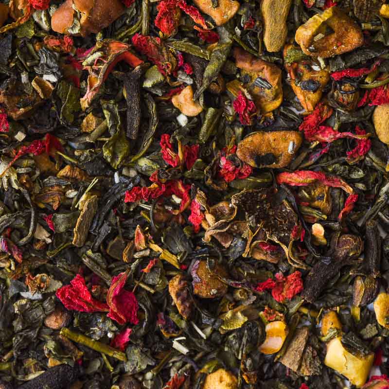 ankara turkish apple loose leaf tea flatlay