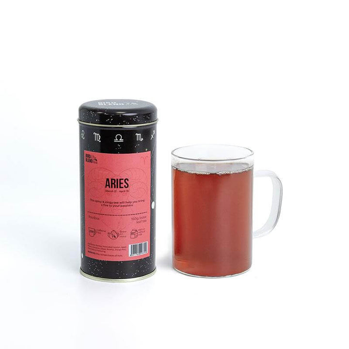 Aries zodiac tea and tea tin