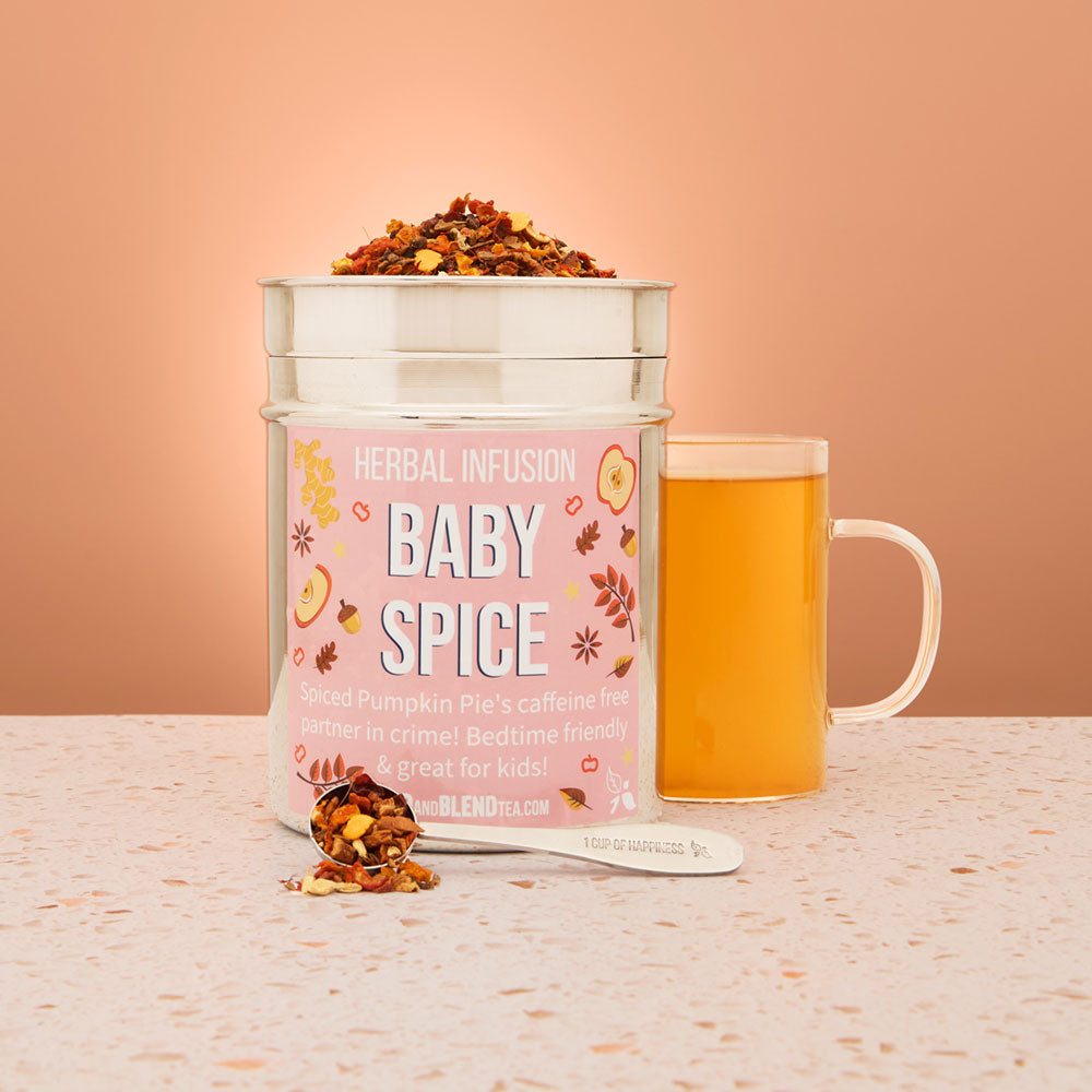  baby spice tea tin 