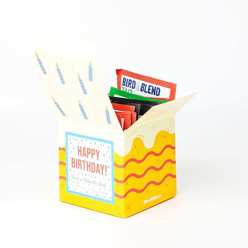 Bird & Blend Tea Co. Birthday Cake Gift Cube