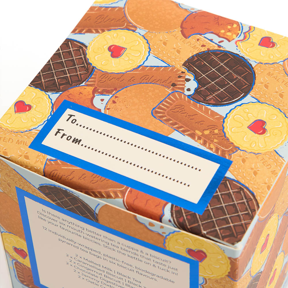 biscuit cube label section