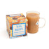 biscuit cube with hot tea