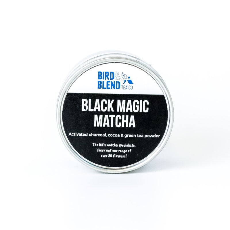 black magic matcha mini tea tin