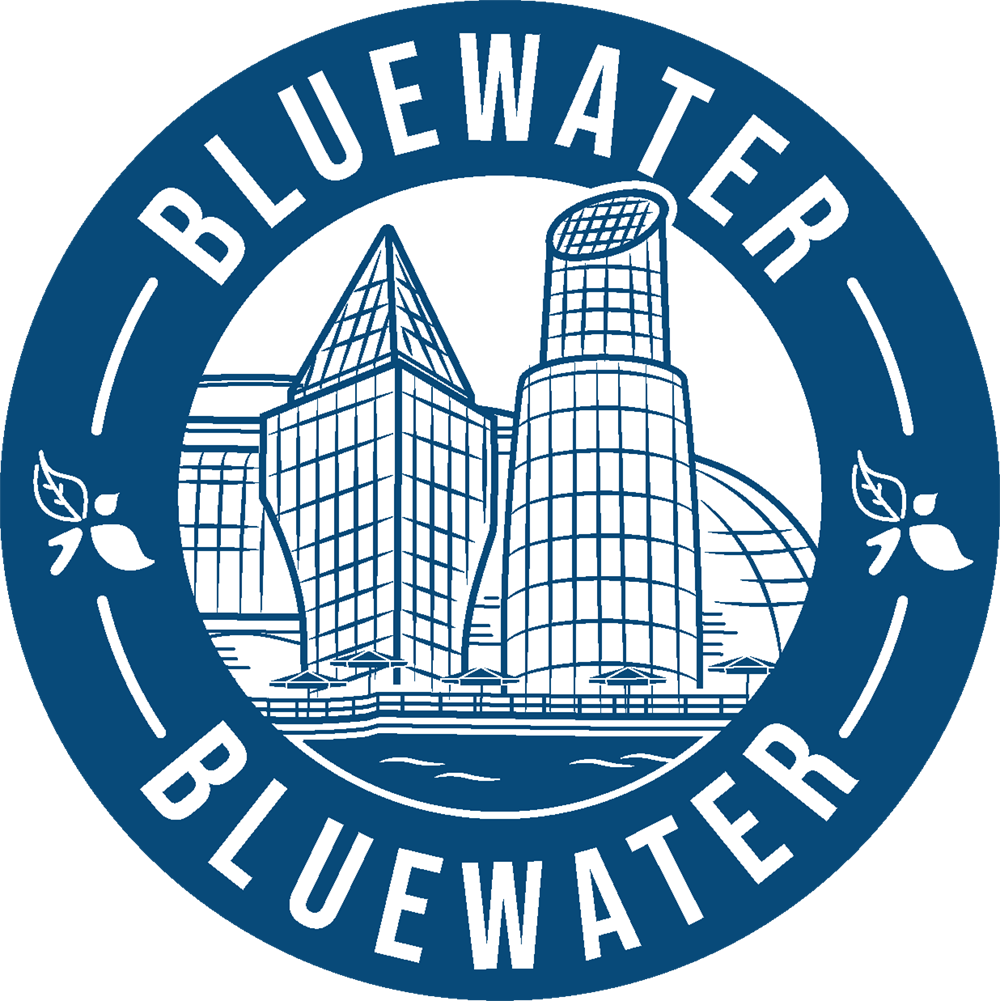  blue water store stamp 