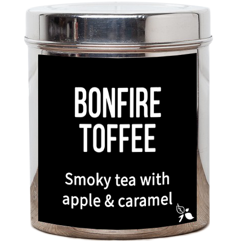 Bonfire Toffee Custom Loose Leaf Tea tin