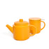 bright citrus teapot with infuser and tea infuser mug