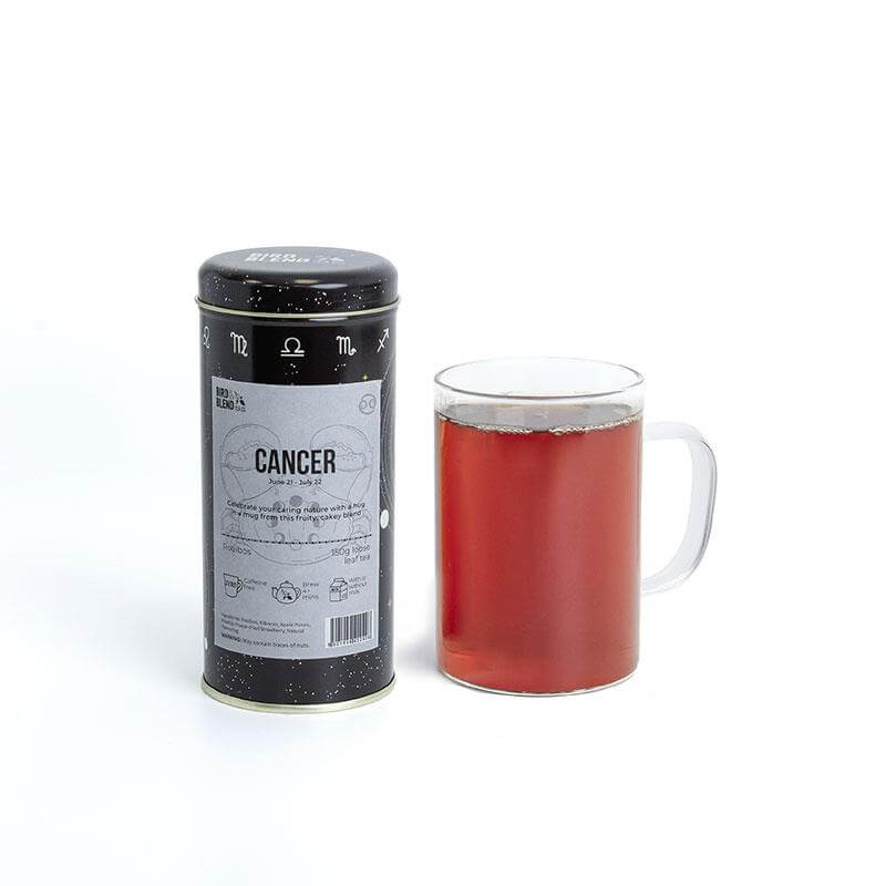 Cancer zodiac tea and tea tin