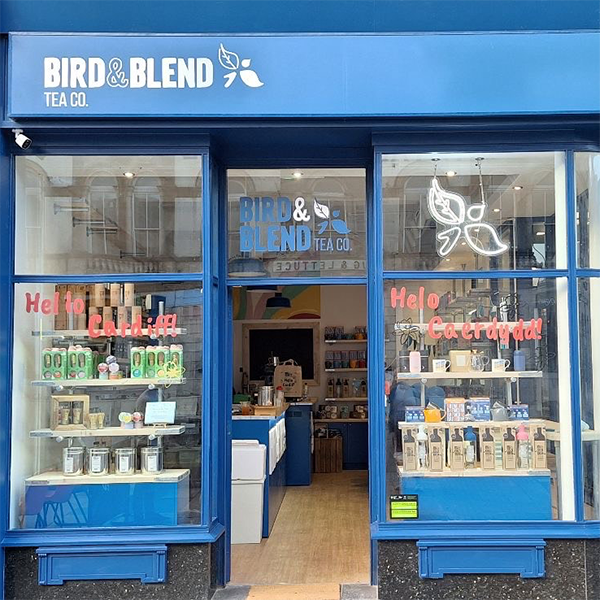 Bird adn Blend Tea Co. cardiff shop