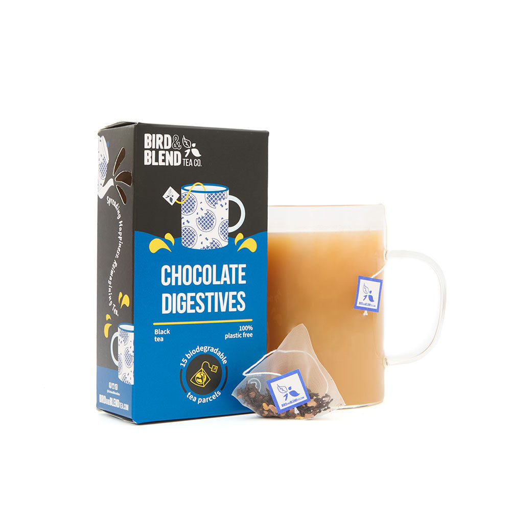chocolate digestives tea bag parcels