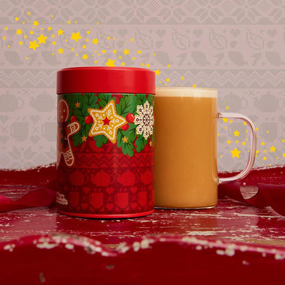 christmas empty tea tin