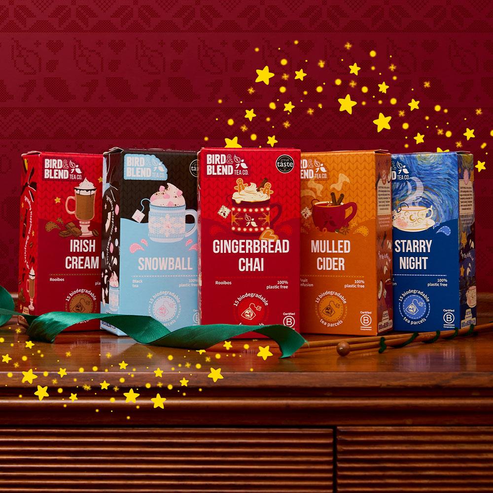 christmas tea bag range