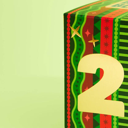 close up of the cube corner with a gold number 2 showing
