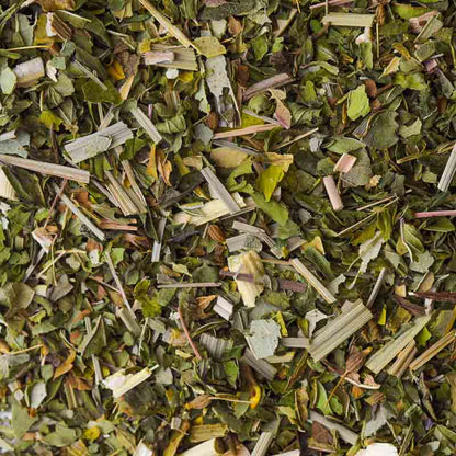 cold weather warrior loose leaf tea flatlay