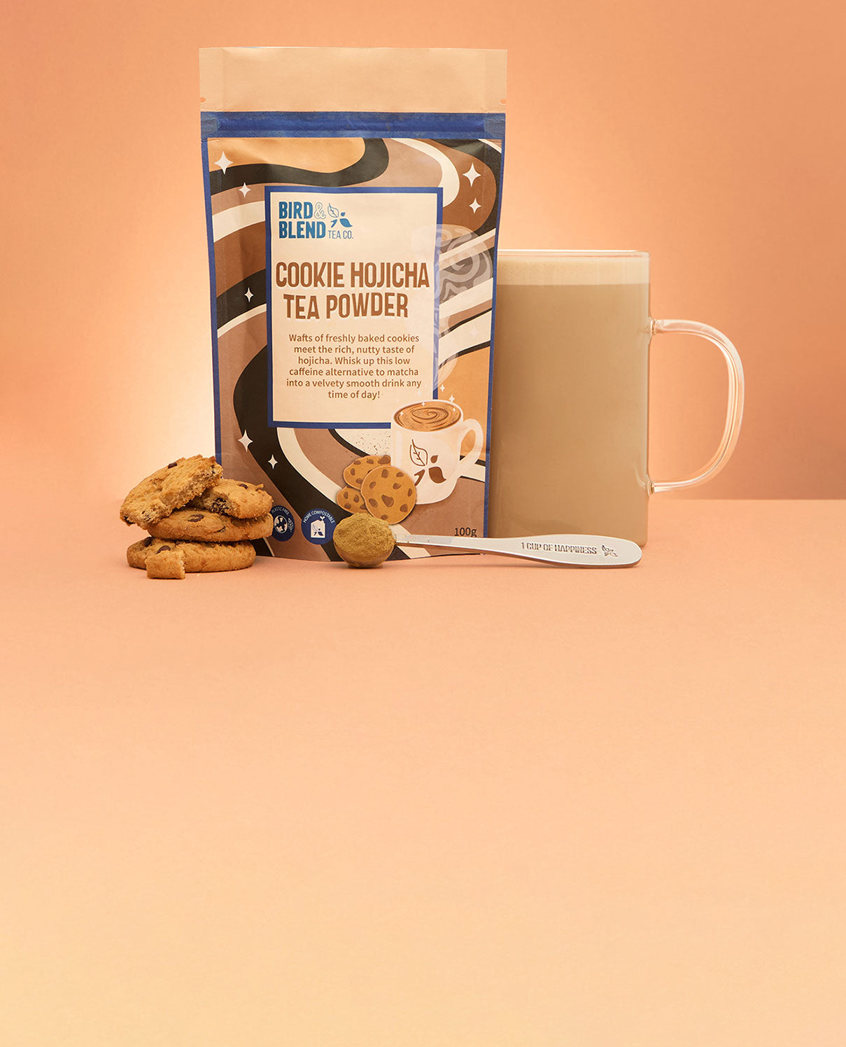 cookie hojicha tea powder biscuits