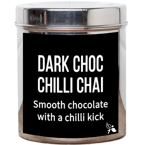 dark chocolate chilli chai tea tin