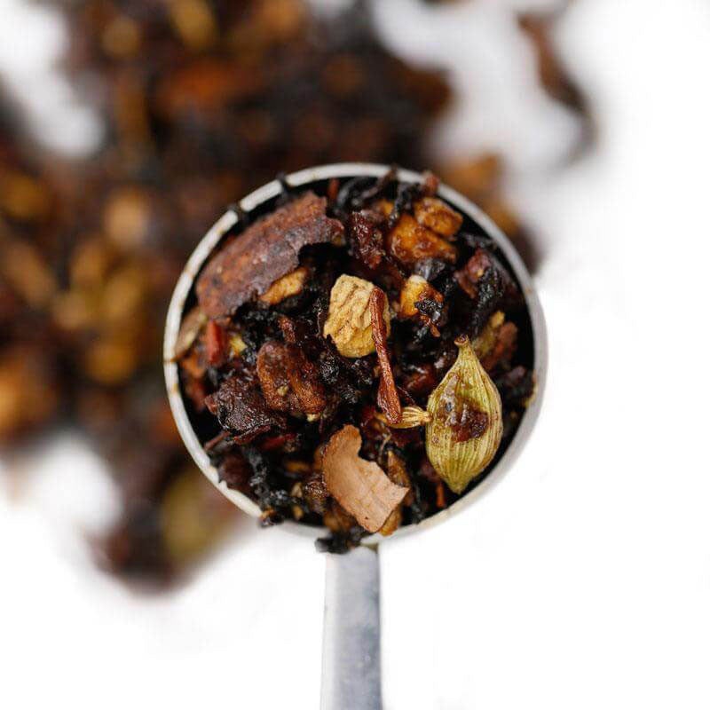dark choc chilli black tea sticky chai perfect tea spoon