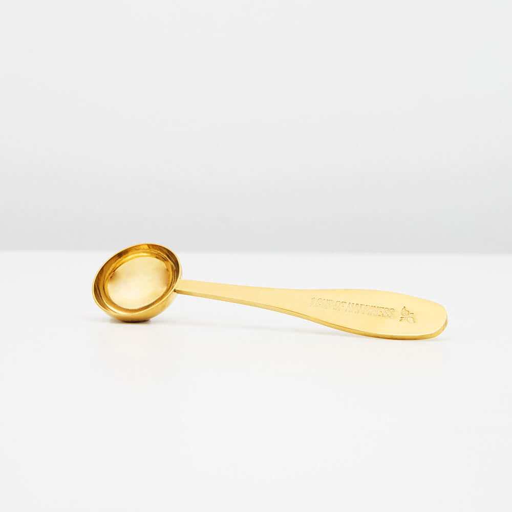 empty perfect gold tea spoon