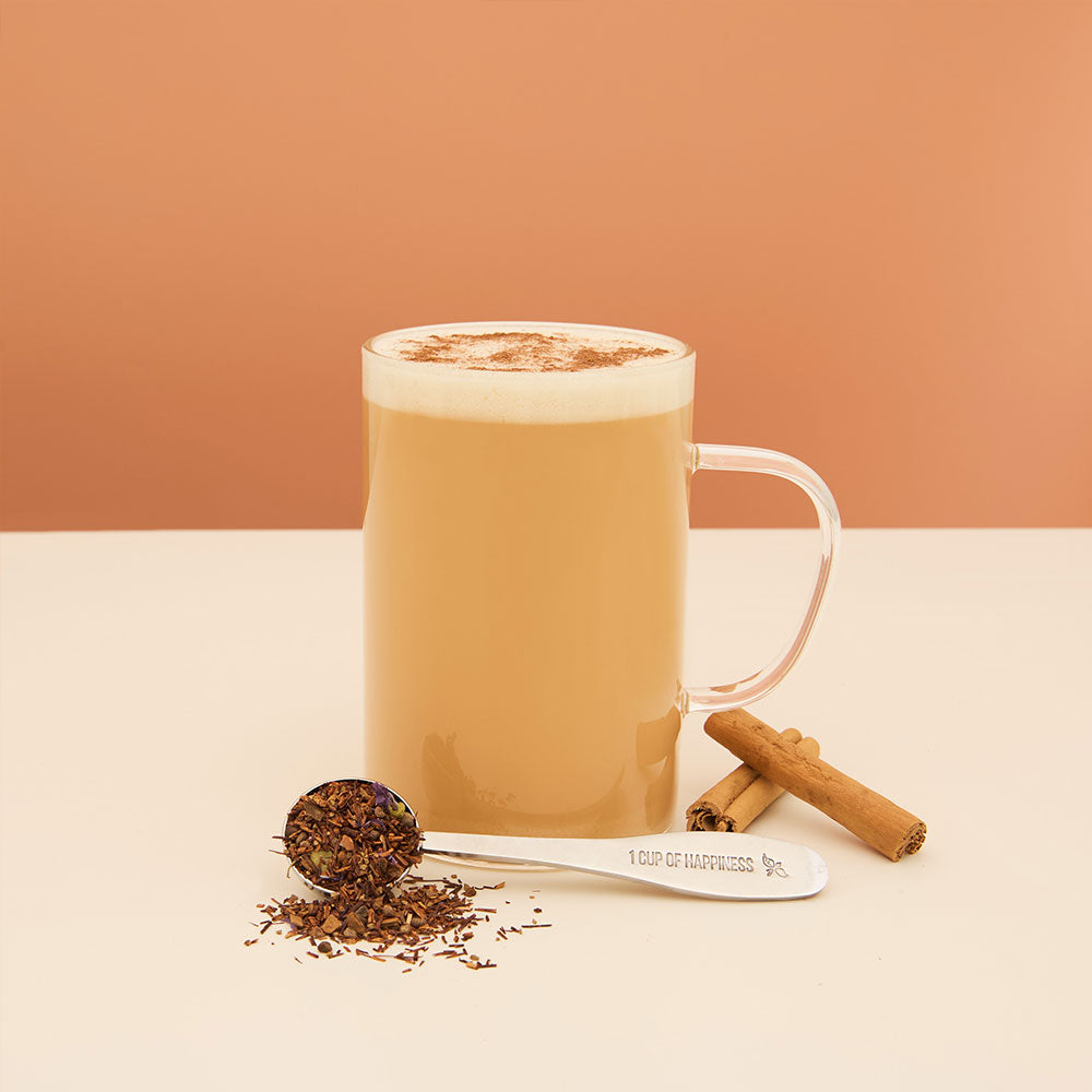 gingerbread chai hot tea with cinnamon 