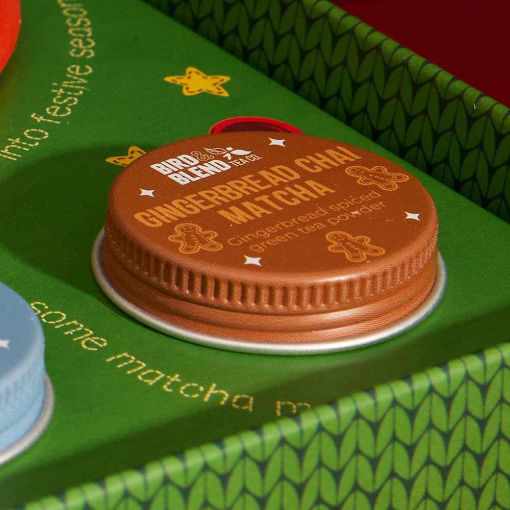  gingerbread chai matcha mini tin 