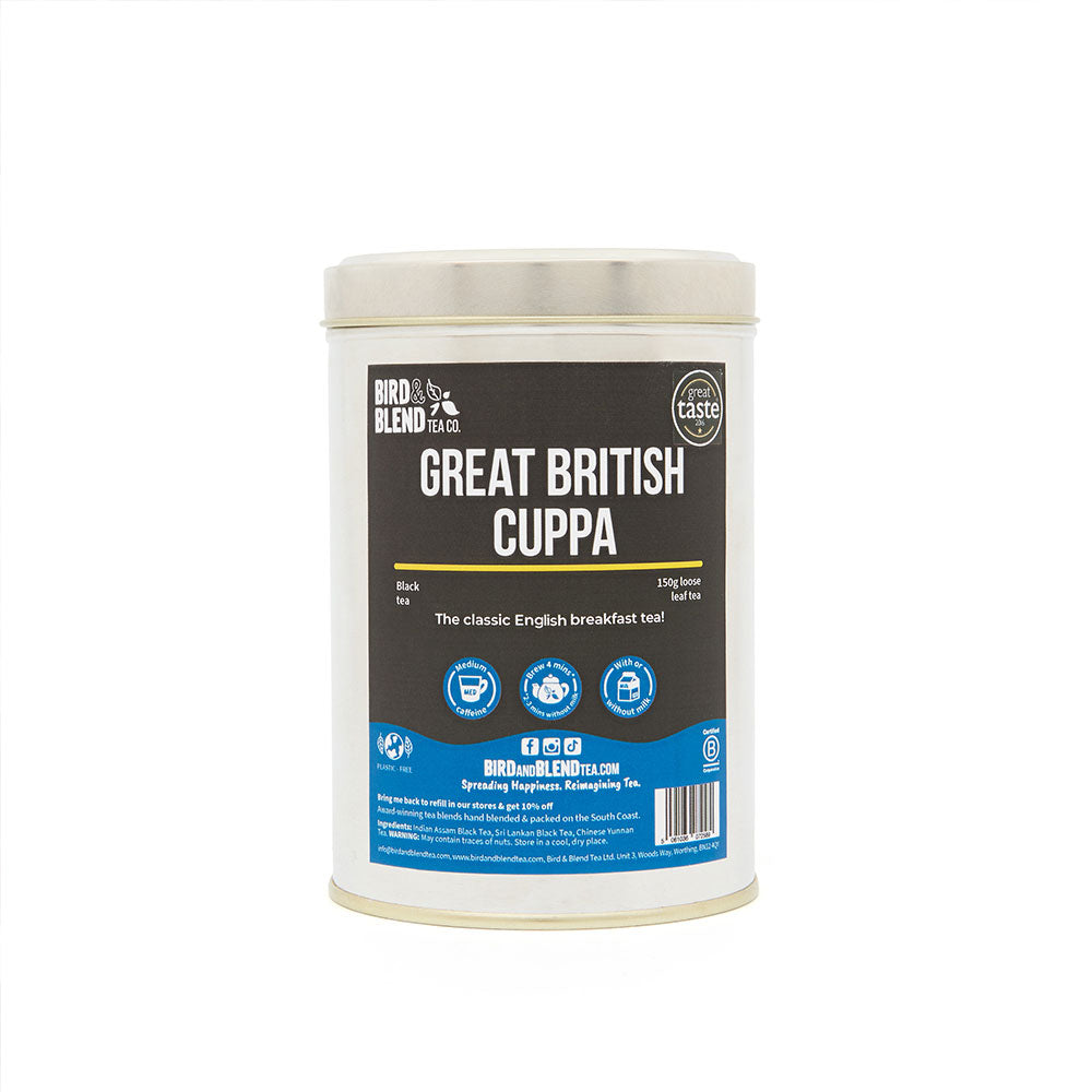 great british cuppa 150g silver tin