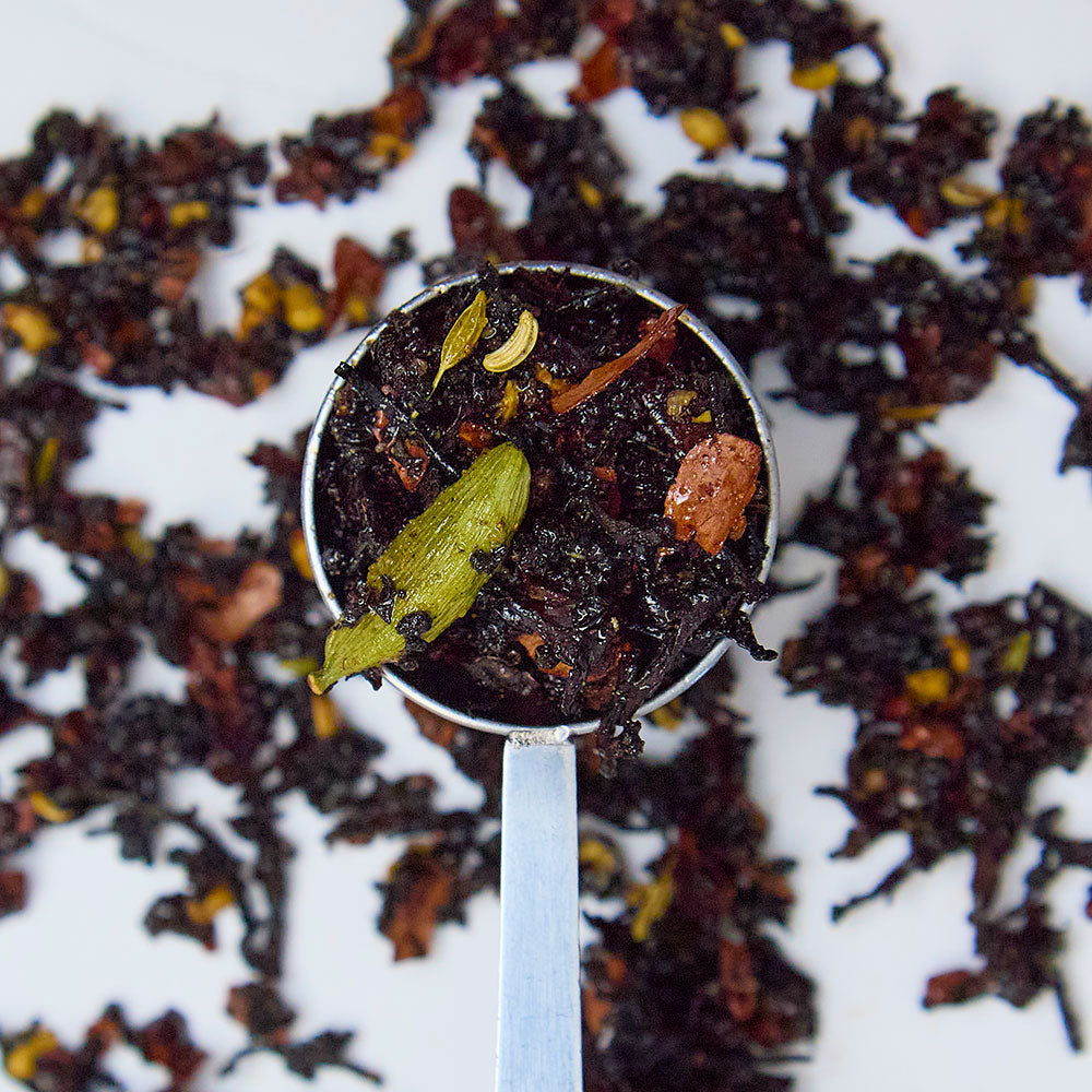 Hazelnut praline sticky chai in perfect tea spoon
