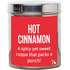 hot cinnamon tea tin label