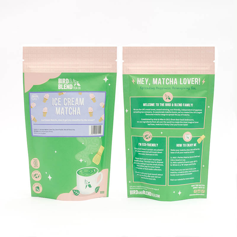 ice cream matcha refill pouch